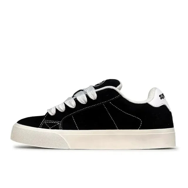 Fashion Lace-up Chunky Sneakers Spring Skateboard Shoes for Women Casual Tenis Woman Street Platform Vulcanized Shoes