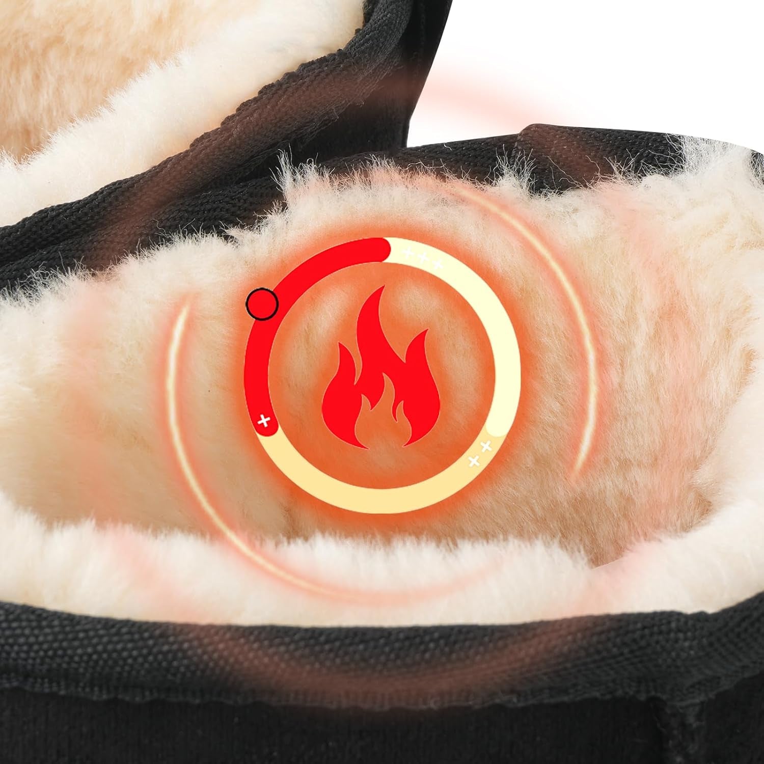 Winter Mid-Calf Plush Fuzzy Boots for Women Snow Womens Ankle Furry Slip on Boots Suede Platform Boot Fall Fur Cozy Shoes